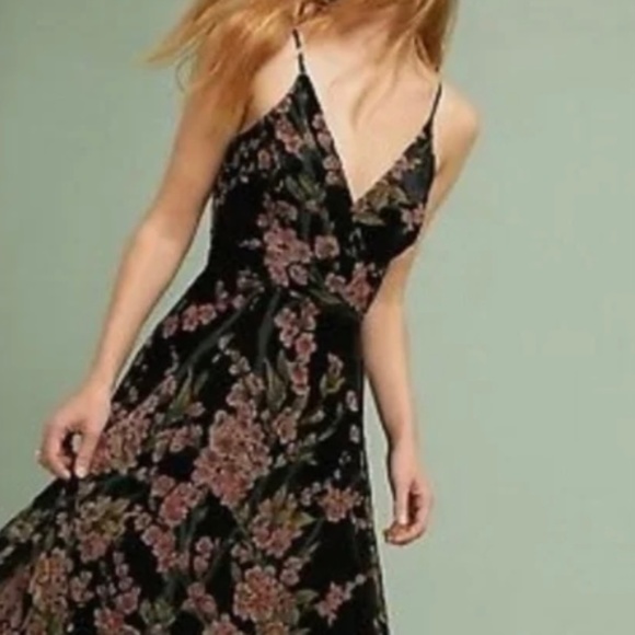 Anthropologie Dresses & Skirts - Anthropologie Eri + Ali Velvet Burnout Kora Slip Dress - 0